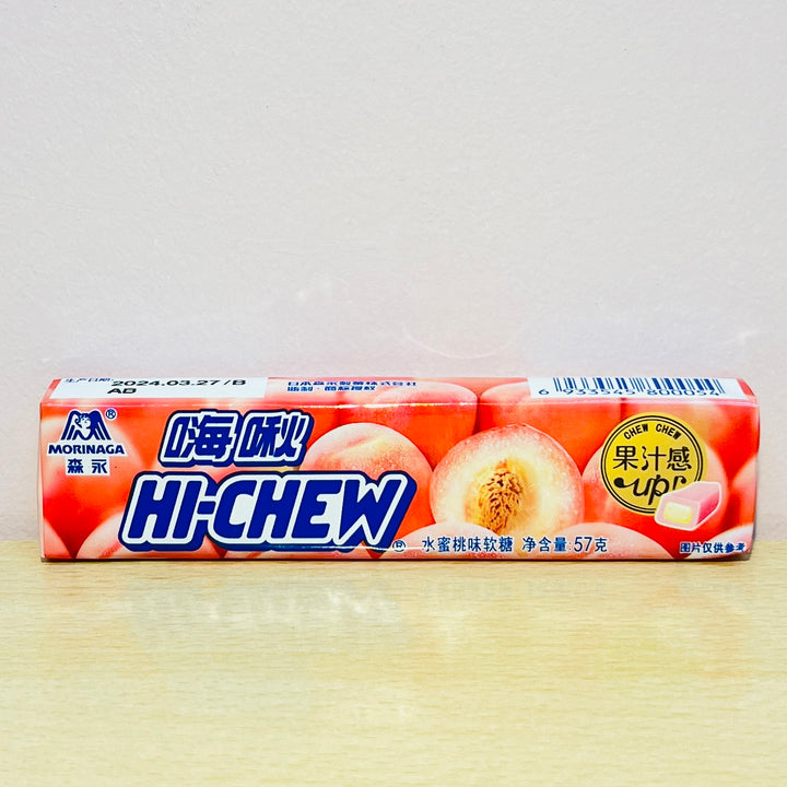 森永嗨啾香口软糖水蜜桃味57g Morinaga Hi-Chew Soft Candy Peach Flavour