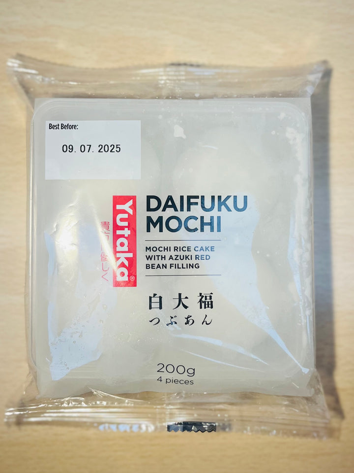 Yutaka Daifuku Mochi White Rice Cake with Red Bean Flavour 200g