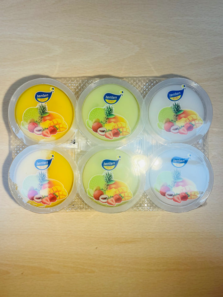 Ten Ten Nata De Coco Jelly Pudding Assorted Flavours 6 * 80g