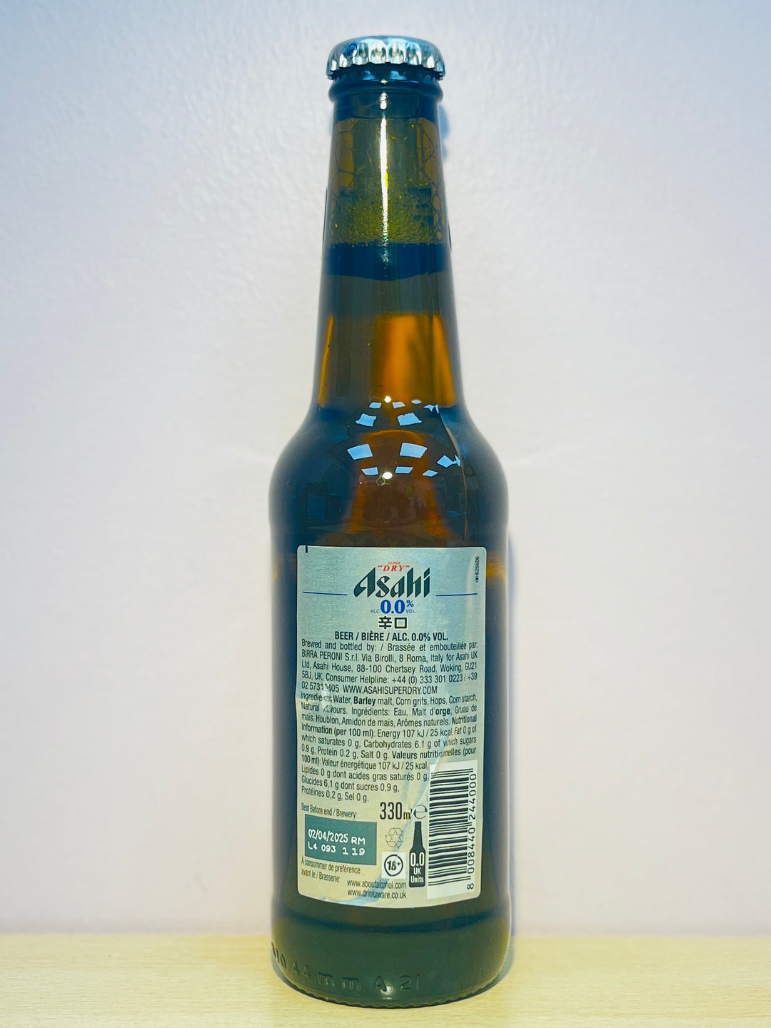 Asahi Alcohol Free Beer Bottle Alc 0% 330ml