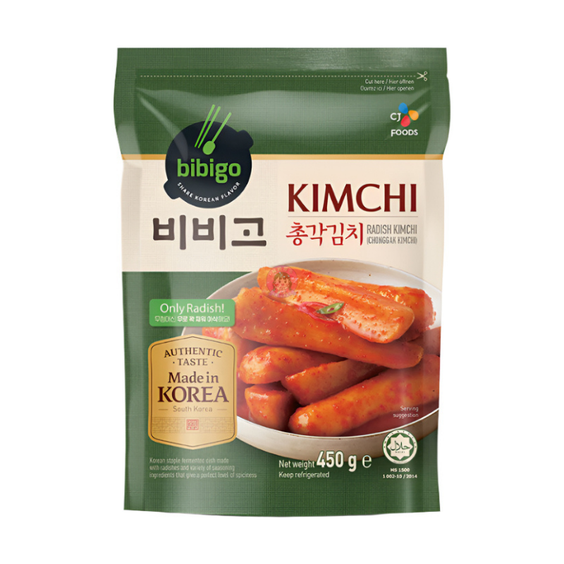 CJ Bibigo Radish Kimchi Whole 450g