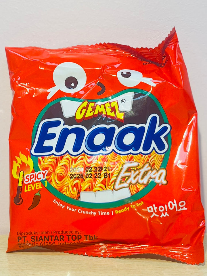 Gemez干脆面辣味30g Dry Noodle Snacks Spicy Flavour