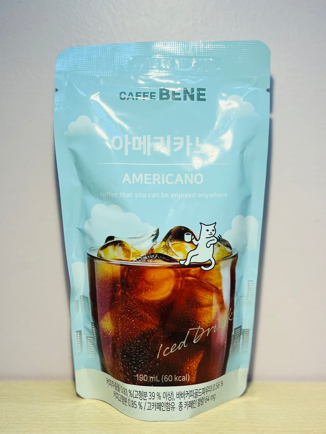 Caffe Bene Americano Korean Pouch Drink 190ml