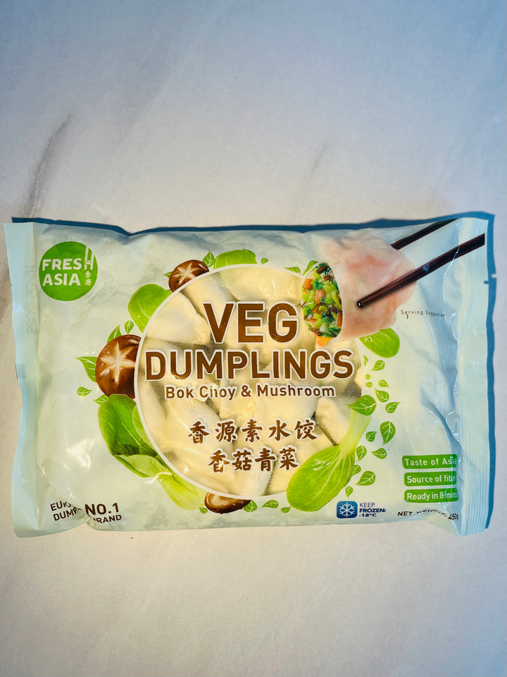 香源香菇青菜水饺450g Freshasia Pak Choi & Mushroom Dumplings