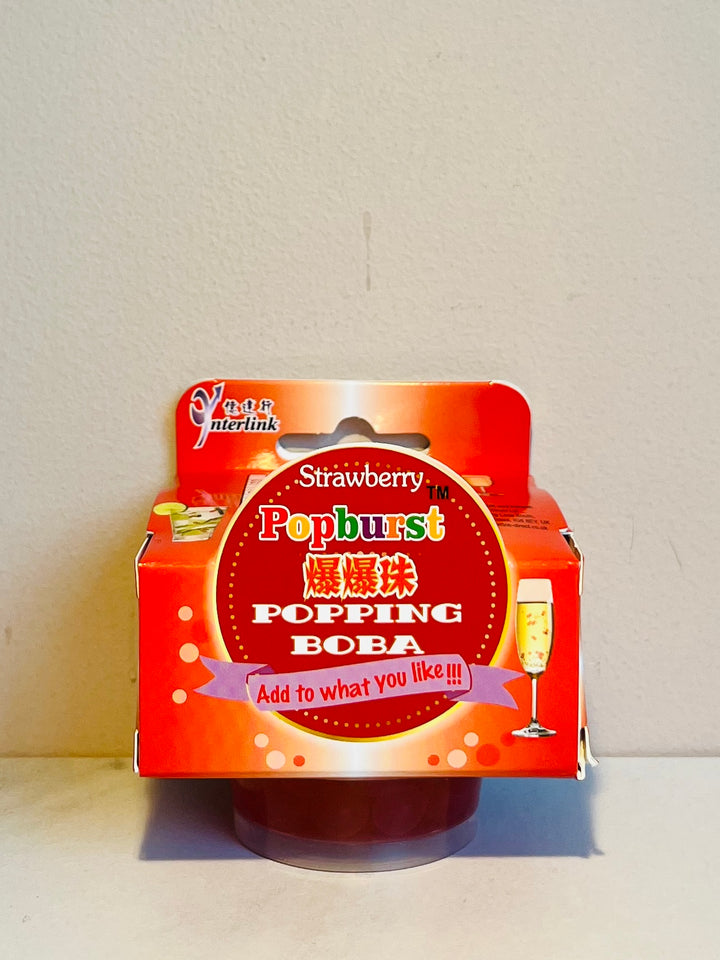 一直旺爆爆珠草莓味130g YJW Popping Boba Strawberry Flavour