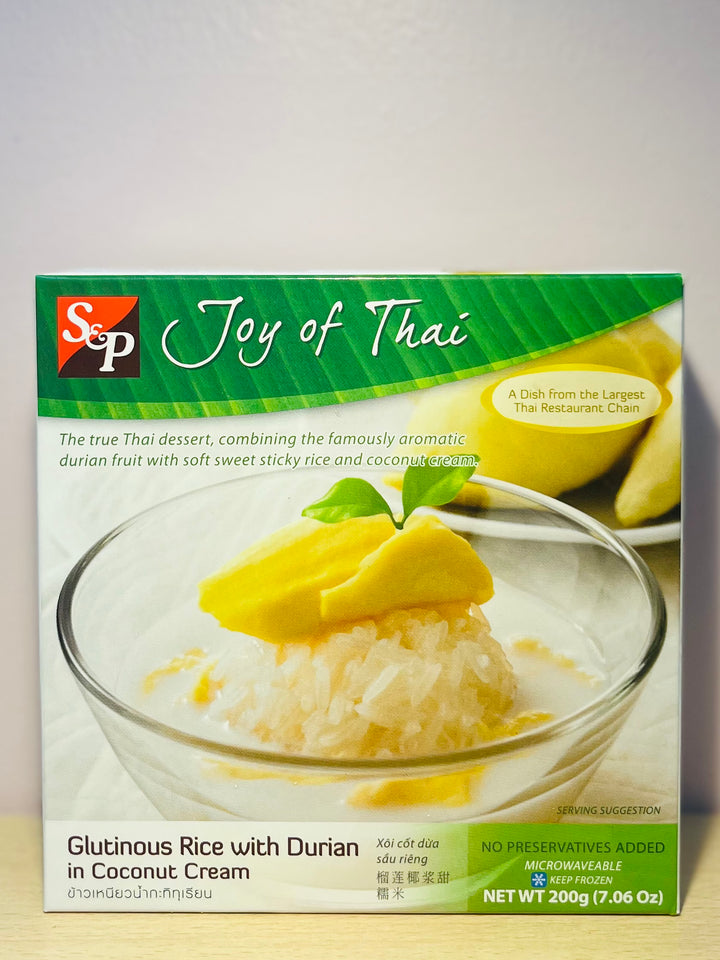 S&P Frozen Glutinous Rice With Durian Coconut Cream 200g