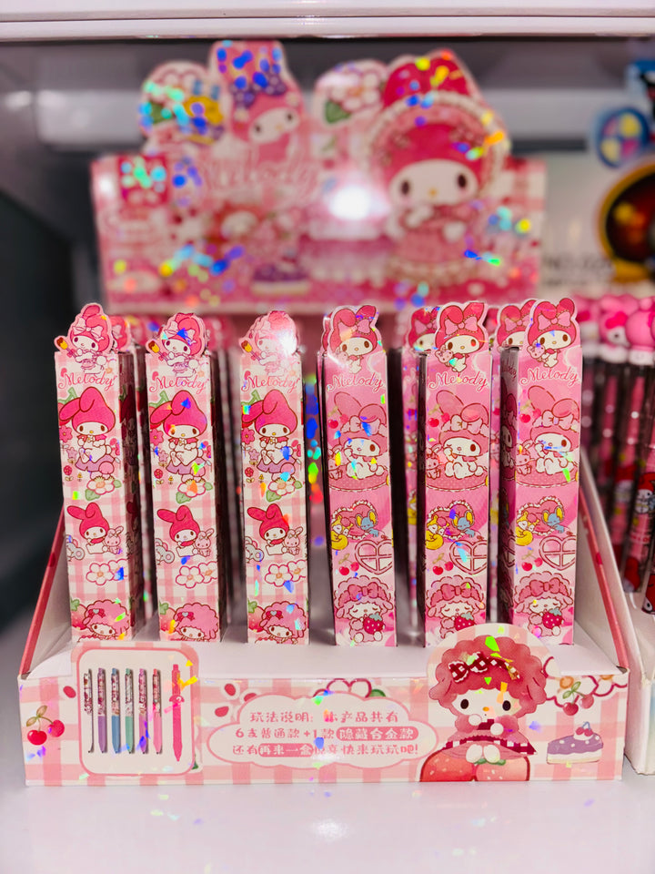 三丽鸥美乐蒂盒子包装笔 (盲盒) Sanrio My Melody Pen (Blind Box)