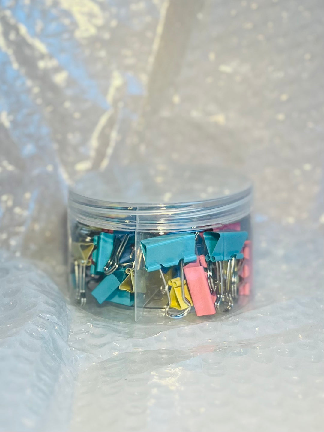 离草彩色燕尾夹(各种大小) 62 Pack LC Rainbow Foldback Binder Clips (Various Sizes)