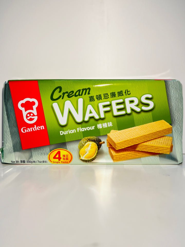 嘉顿威化饼榴莲味200g Garden Cream Wafers Durian Flavour