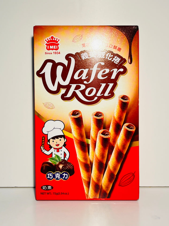 义美威化卷巧克力味72g YM Chocolate Wafer Roll