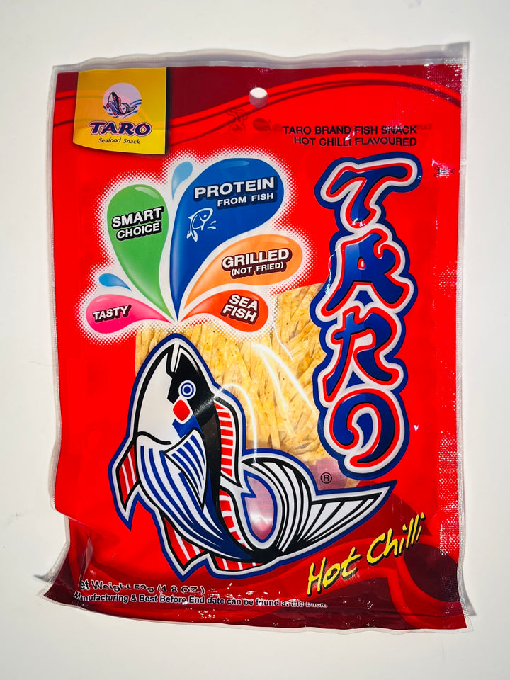 Taro Fish Snacks Hot Chilli Flavour 52g