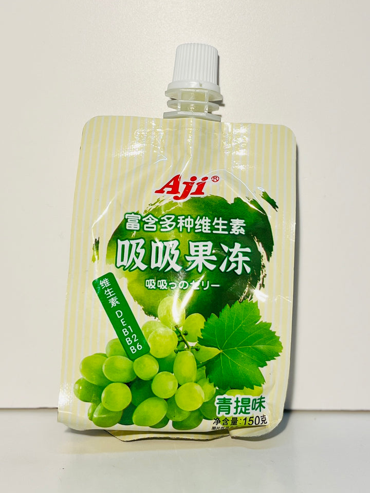 Aji吸吸果冻青提味150g Jelly Drink White Grape Flavour