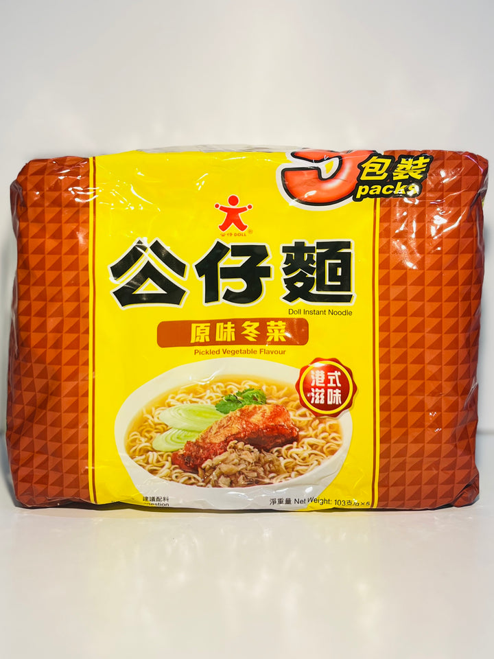 公仔原味冬菜面5pcks DL Instant Noodle Pickled Vegetable Flavour