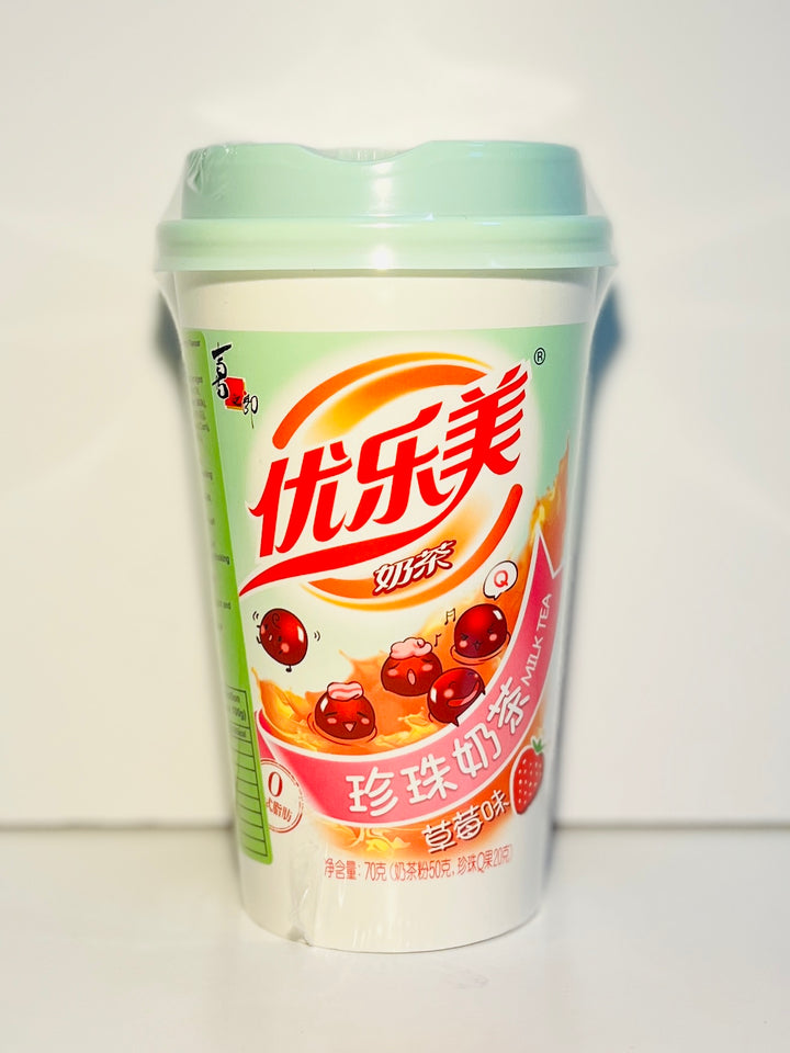 优乐美珍珠奶茶草莓味70g YLM Instant Milk Tea Strawberry Flavour with Tapioca