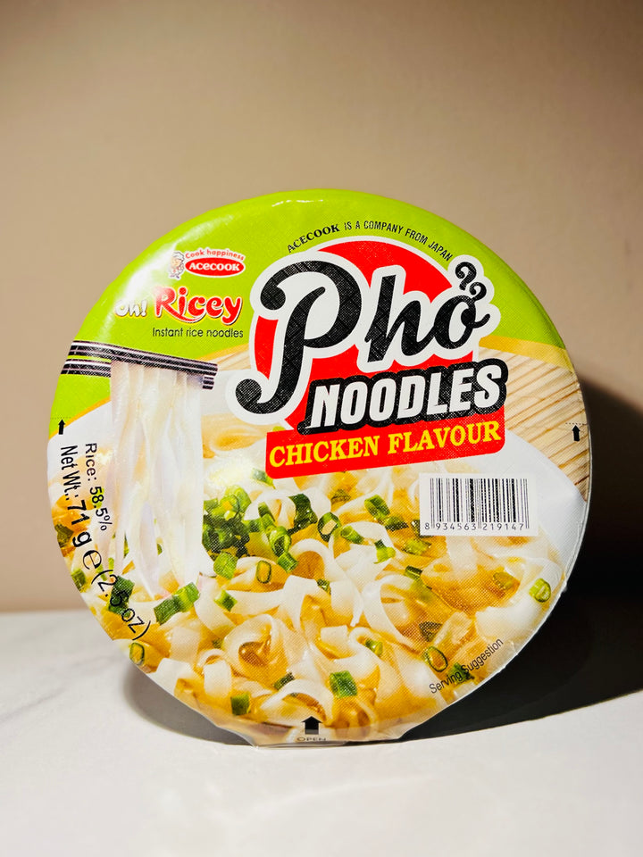 Acecook Oh Ricey! Rice Noodle Chicken Flavour Bowl 70g