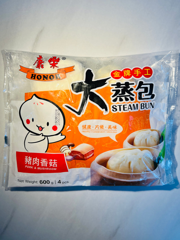 康乐大蒸包猪肉香菇包 pork and mushroom steam bun 4pcs 600g