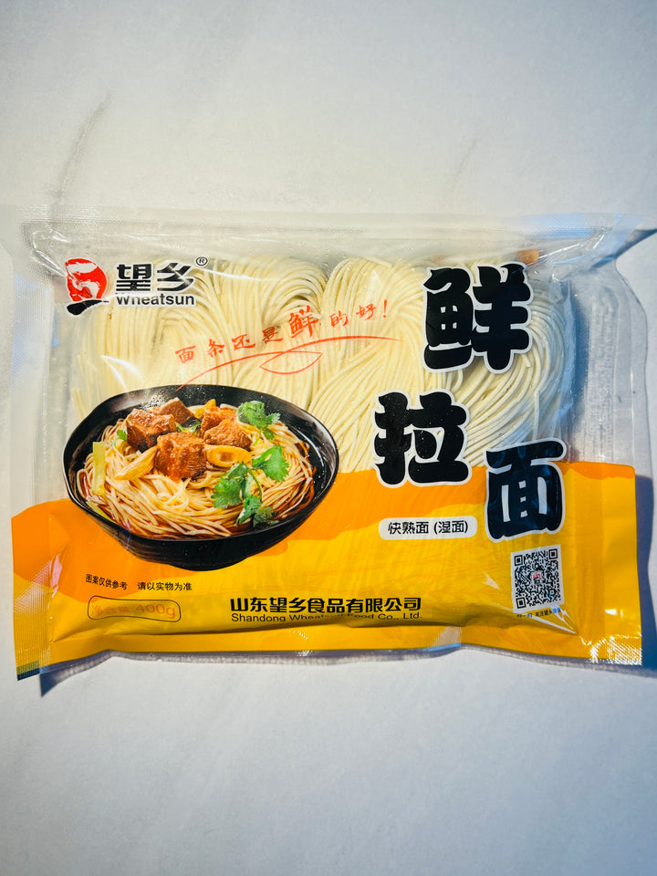 望乡鲜拉面400g Wheat Sun Frozen Ramen Noodle