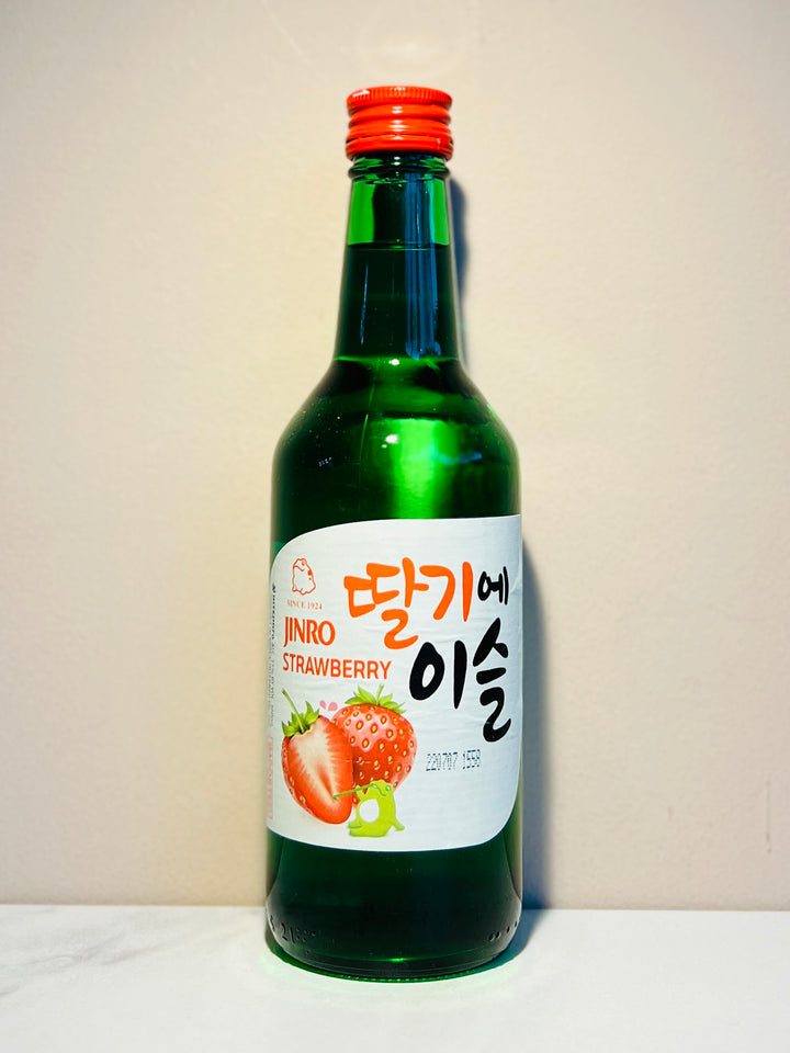 真露韩国烧酒草莓味360ml Jinro Strawberry Soju 13.5%ALC