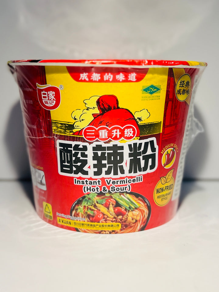 白家碗装红薯粉丝酸辣粉105g BJ Instant Sweet Potato Noodle