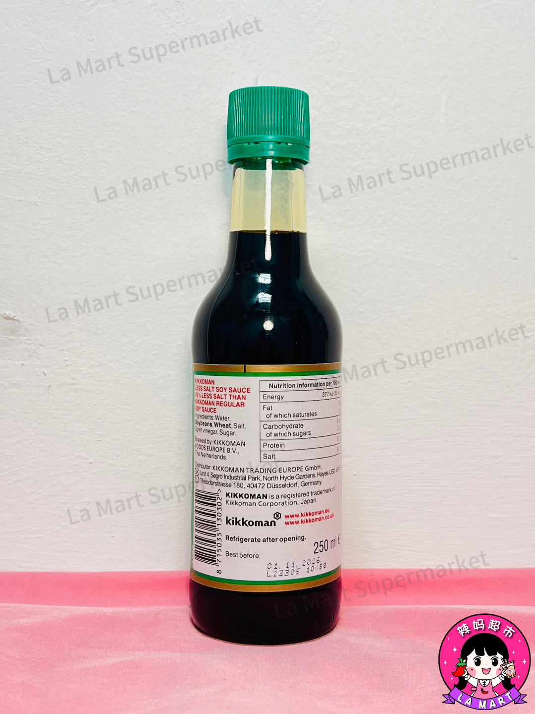 Kikkoman Less Salt Soy Sauce 250ml