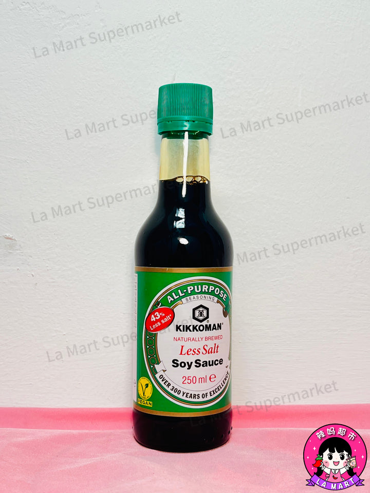 Kikkoman Less Salt Soy Sauce 250ml