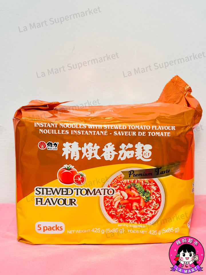 维力精炖番茄面5pcks 425g Wei Lih Instant Noodle Stewed Tomato Flavour