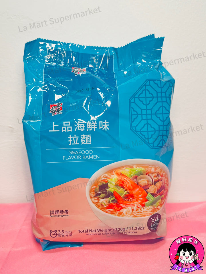 五木上品海鲜味拉面4pcks 320g Itsuki Seafood Flavour Ramen