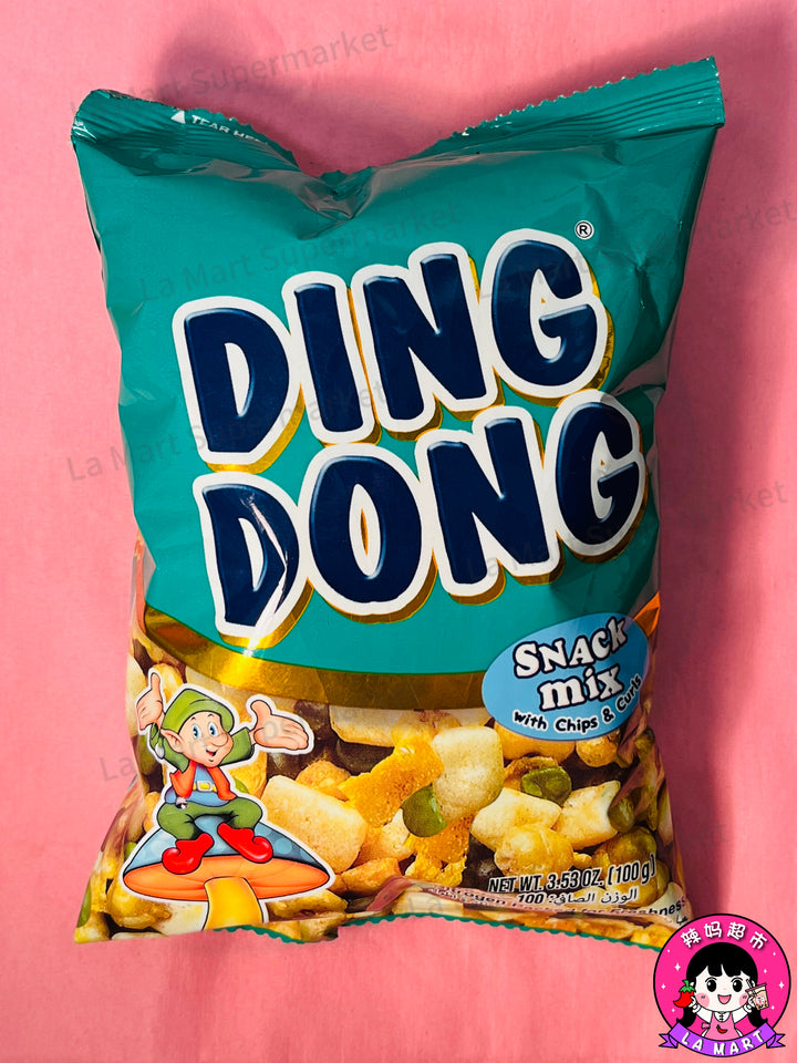 Ding Dong Snack Mix With Chips & Curls Barkada Pack 100g