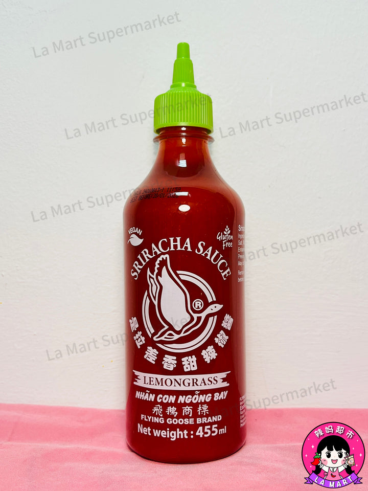 Flying Goose Sriracha Chilli Sauce Lemongrass 455ml 飞鹅牌是拉差辣椒酱香茅味