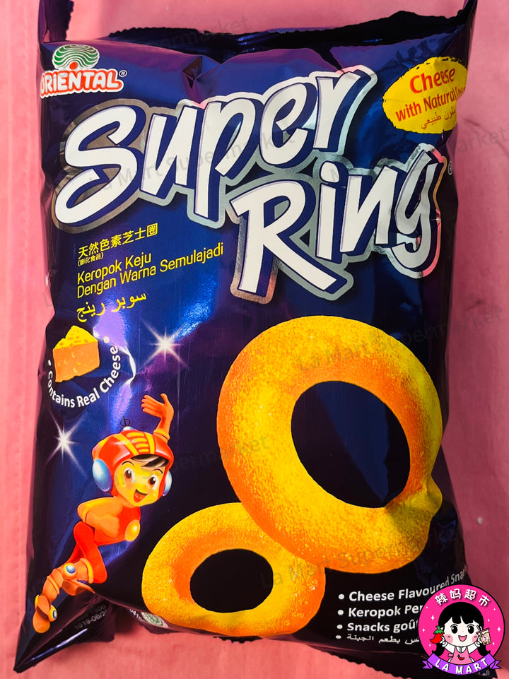Oriental Super Ring Cheese Flavour 60g 天然色素芝士圈