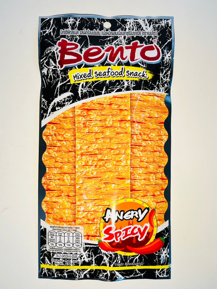 便当鱼小吃超辣海鲜风味20g Bento Fish Snack Super Spicy Seafood Flavour