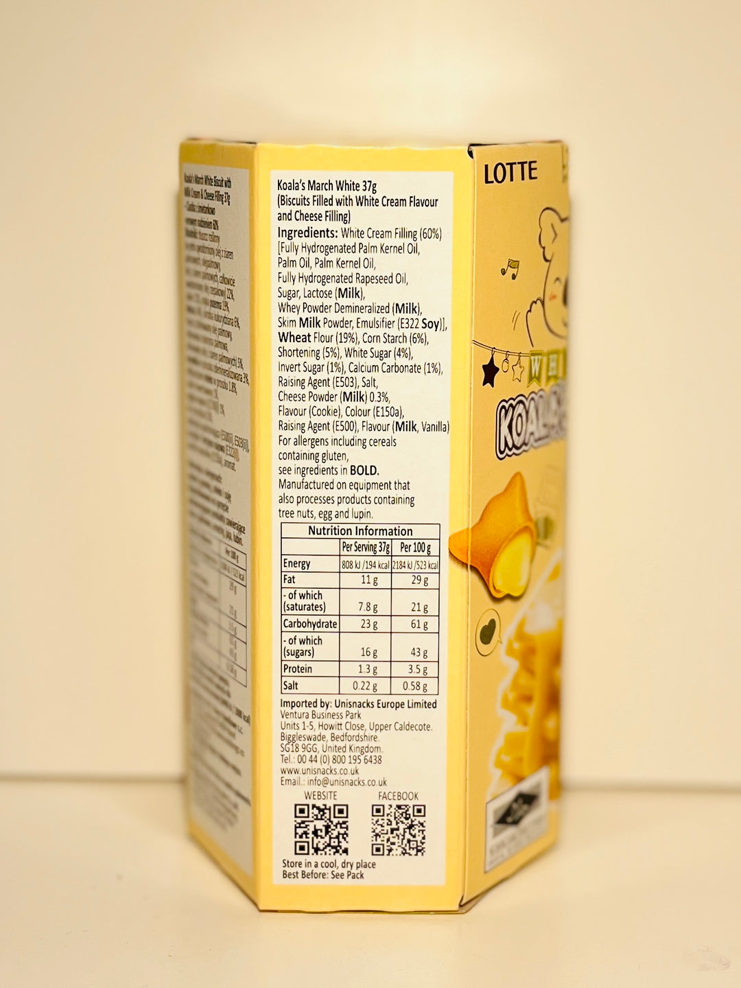 Lotte Koalar's March White Milk Flavour 37g