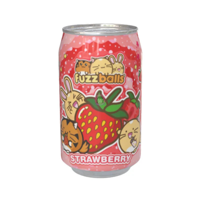 Kawaji毛毛球苏打水草莓味330ml Kawaji Fuzzballs Soda Strawberry Flavour