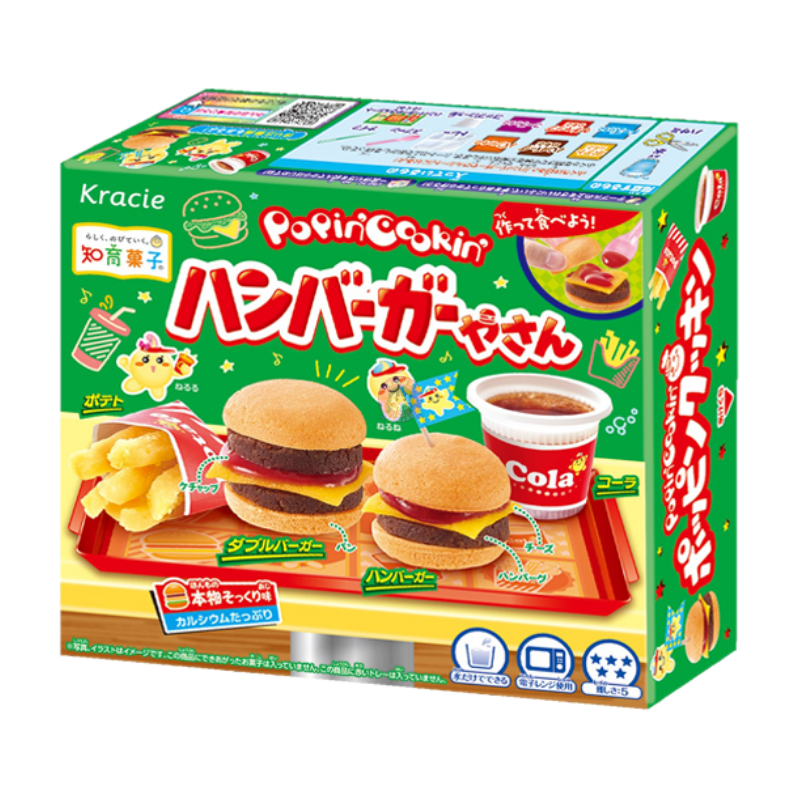 Kracie Poping Cooking DIY Hamburger Candy 25g 烹饪食玩汉堡包零食