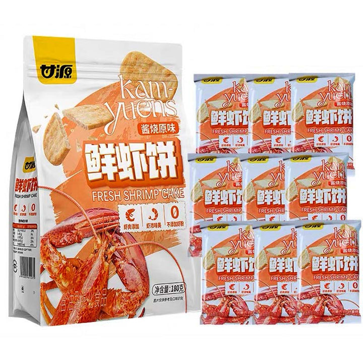 甘源鲜虾饼酱烧原味180g Gan Yuan Savoury Cracker Original Flavour