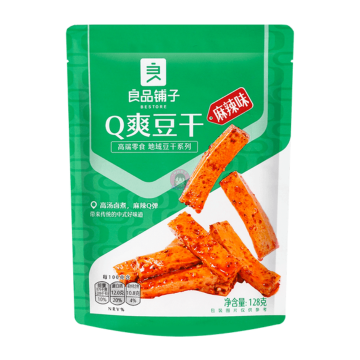 良品铺子Q爽豆干麻辣味128g Bestore Dried Beancurd Spicy