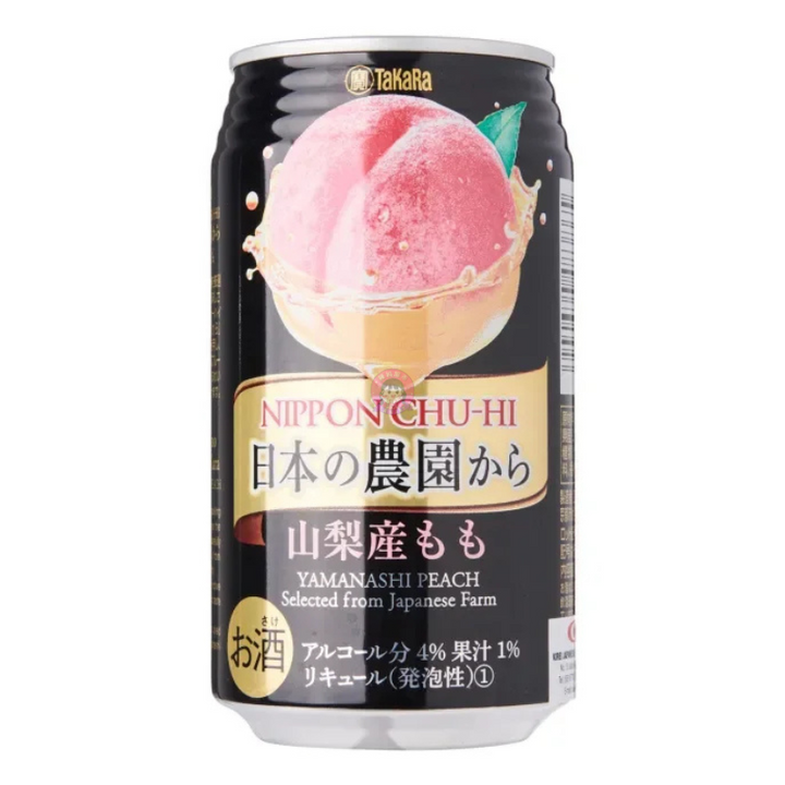 Takara Chu-Hi Nihon No Nouen Peach Cocktail Spritz Peach Flavour 350ml Alc 4%