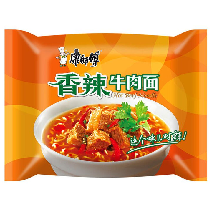 康师傅香辣牛肉面104g MK Hot Beef Noodle