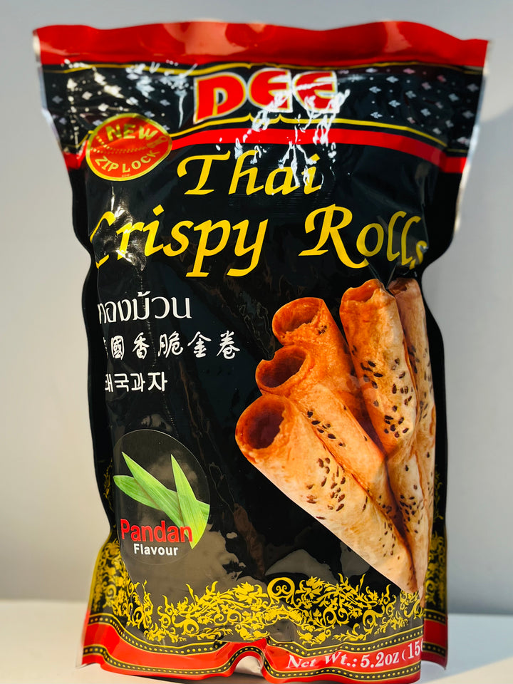 Dee Crispy Roll Pandan Flavour 150g 泰国香脆卷蒲公英味
