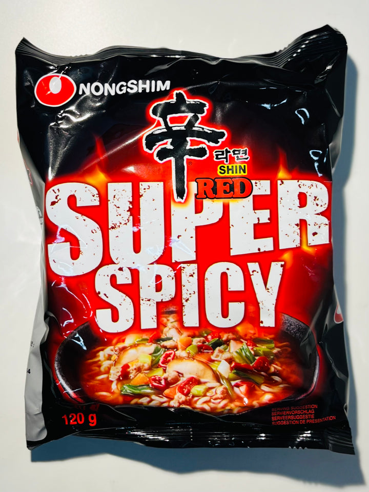 Nongshim Super Spicy Shin Ramen 120g 农心超辣辛拉面单包