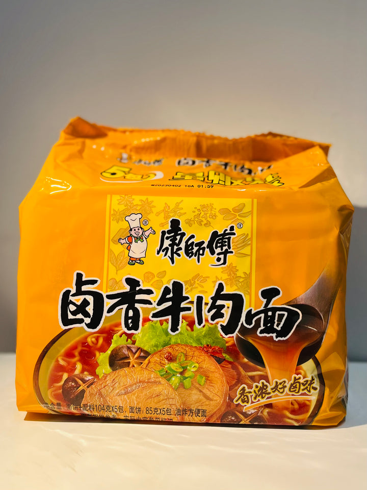 康师傅卤香牛肉面5pcks MK Stew Beef Flavour Noodle