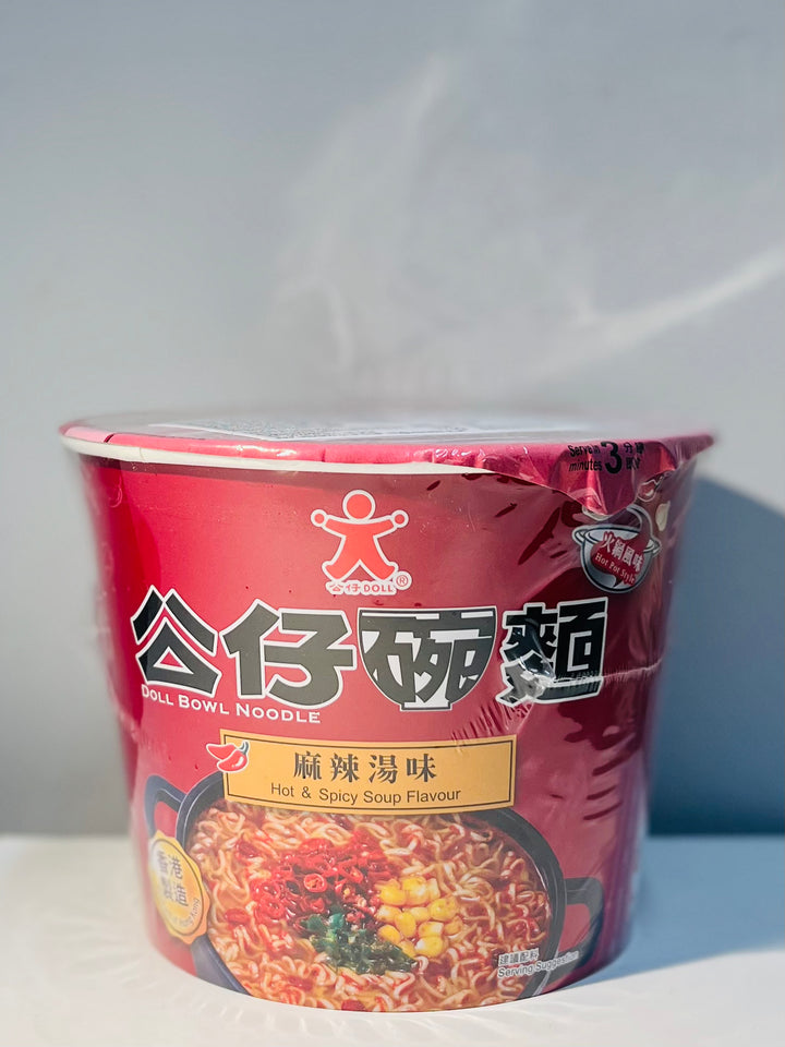 公仔麻辣汤味面碗113g Doll Hot & Spicy Flavour Noodle Bowl