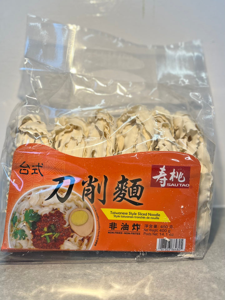 寿桃台式刀削面400g ST Taiwanese Style Sliced Noodle