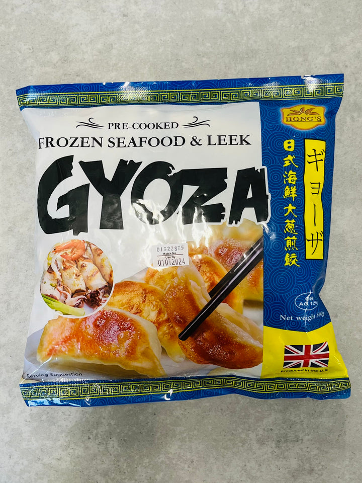 鸿字海鲜大葱煎饺500g Hong's Precooked Mixed Seafood Gyoza