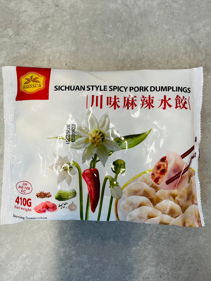 鸿字川味麻辣水饺410g Hong's Sichuan Spicy Pork Dumpling