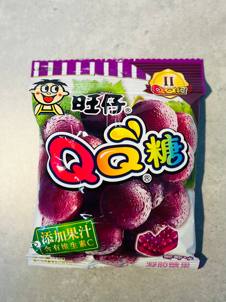 旺仔QQ糖葡萄味70g WZ QQ Gummy Candy Grape