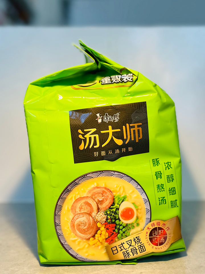 康师傅汤大师日式叉烧豚骨5pcks KSF BBQ Pork Bone Noodle