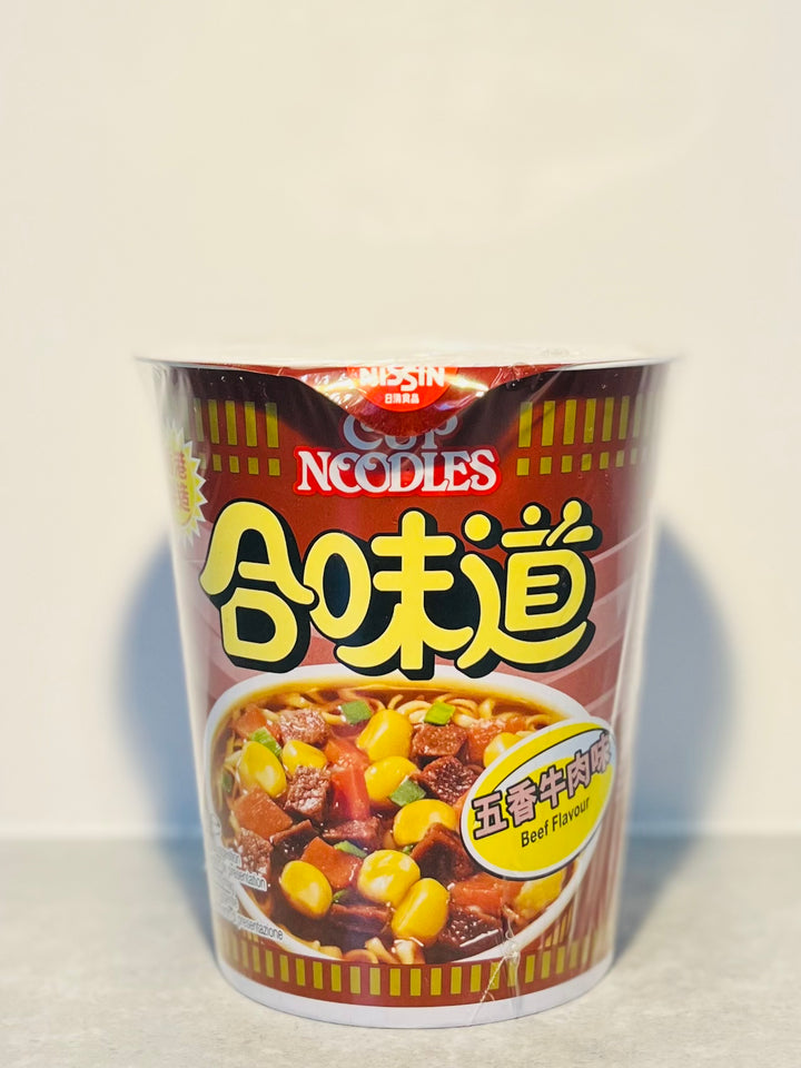 日清合味道五香牛肉味69g Nissin Cup Noodle Beef