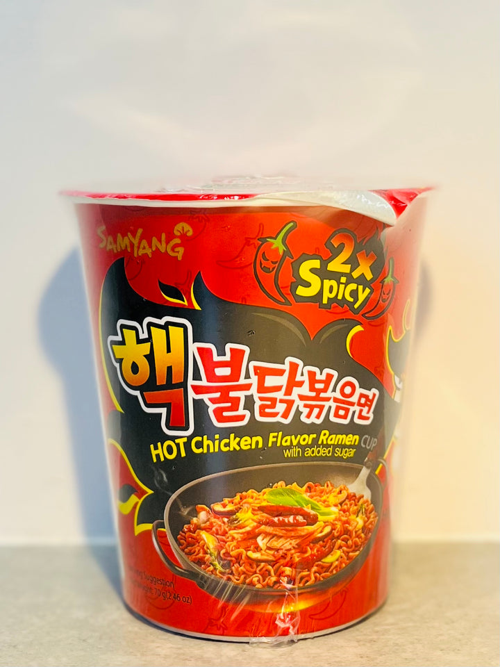 Samyang Hot Chicken Ramen Double Spicy Flavour Cup 三养火鸡面双倍辣杯 70g