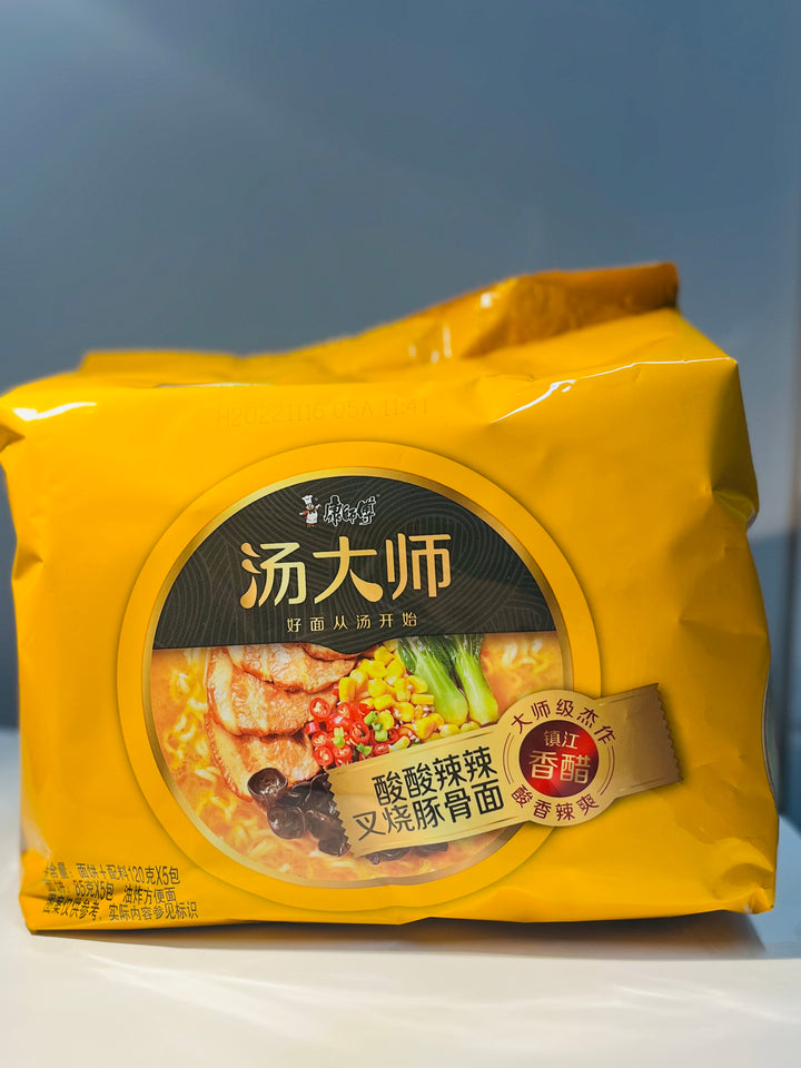 康师傅汤大师酸辣叉烧豚骨5pcks KSF Sour spicy Porpoise bone